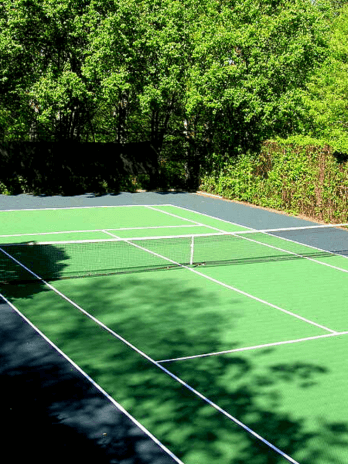 Marquage au sol pour terrain de Tennis