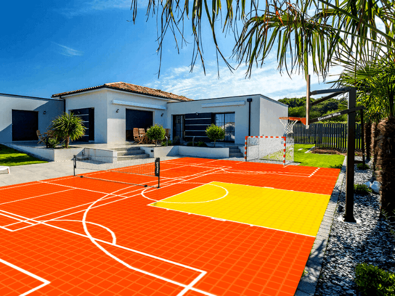 You are currently viewing Revêtement de sol pour terrain multisports Basketball, Football et Badminton